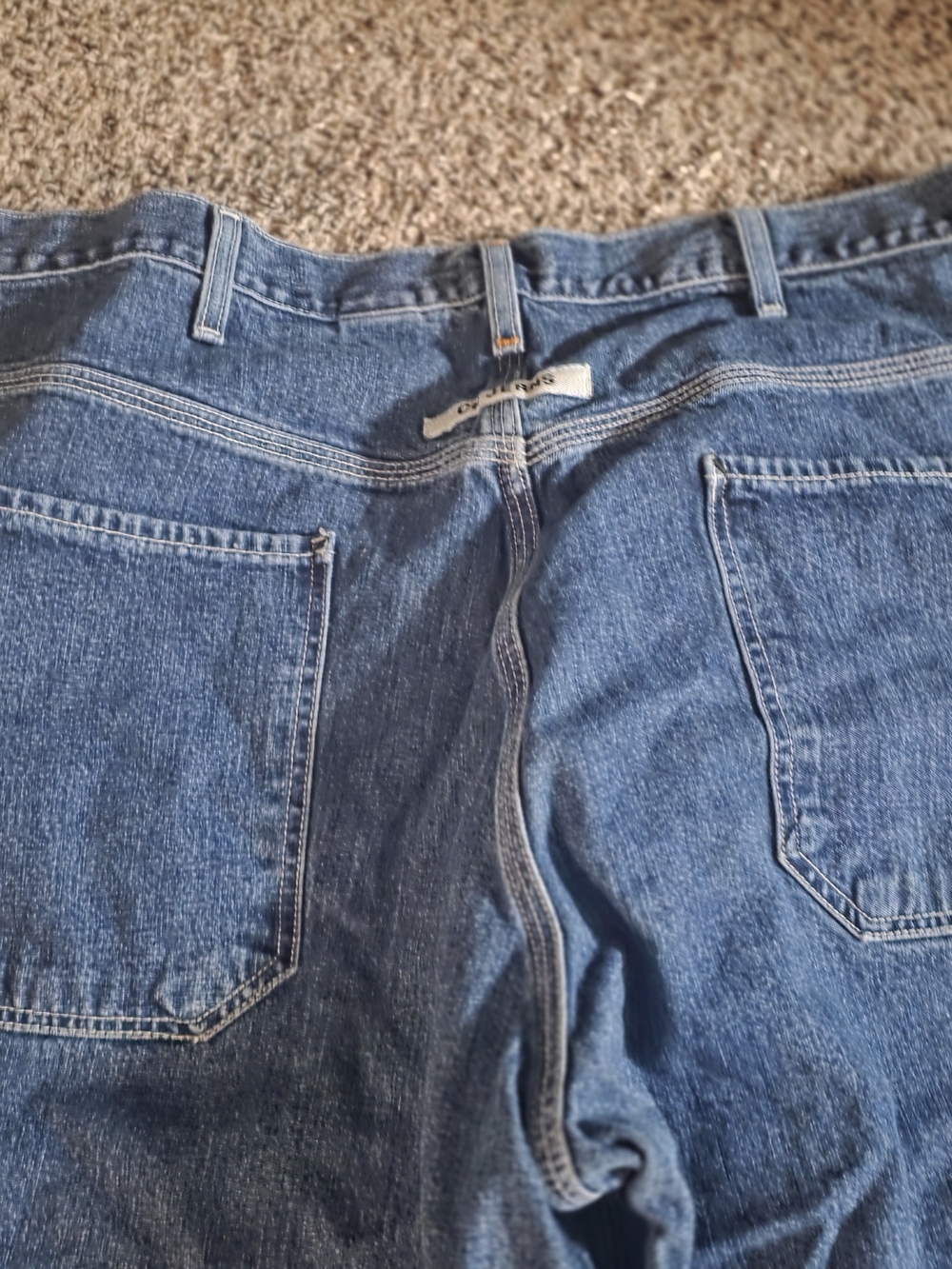 Calvin Klein Baggy Fit Dark Blue Denim Jeans 38 X 30